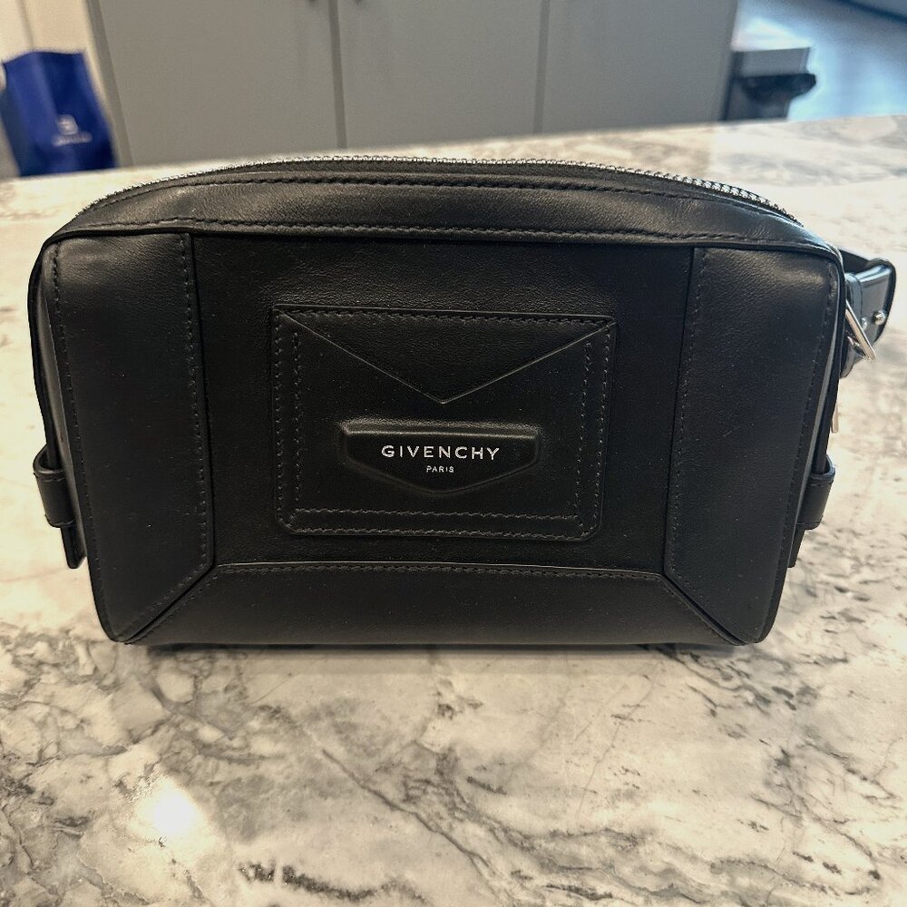Givenchy Black Envelope Bum Bag Pouch